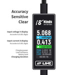 Cavo dati di ricarica con rilevamento intelligente AV-Line 2.0 da 1,2 m, compatibile con 18 tipi di dispositivi., USB to  8 Pin, USB to Type-C