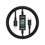 Cavo dati di ricarica con rilevamento intelligente AV-Line Pro da 1,2 m, compatibile con 18 tipi di dispositivi., Type-C to  8 Pin, Type-C to Type-C
