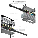 Cavo dati di ricarica con rilevamento intelligente AV-Line Pro da 1,2 m, compatibile con 18 tipi di dispositivi., Type-C to  8 Pin, Type-C to Type-C
