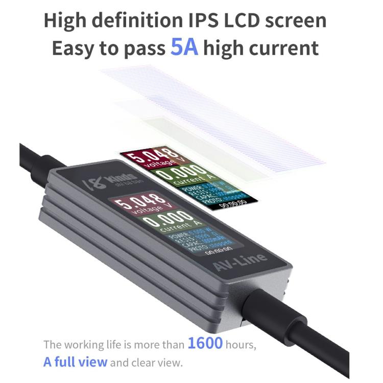 Cavo dati di ricarica con rilevamento intelligente AV-Line Pro da 1,2 m, compatibile con 18 tipi di dispositivi., Type-C to  8 Pin, Type-C to Type-C