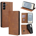 Custodia magnetica per telefono in pelle con texture mucca, For Samsung Galaxy S25 5G, For Samsung Galaxy S25+ 5G, For Samsung Galaxy S25 Ultra 5G, For Samsung Galaxy A05 4G