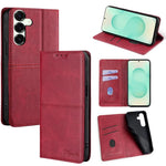 Custodia magnetica per telefono in pelle con texture mucca, For Samsung Galaxy S25 5G, For Samsung Galaxy S25+ 5G, For Samsung Galaxy S25 Ultra 5G, For Samsung Galaxy A05 4G