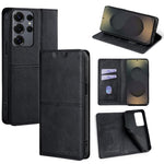 Custodia magnetica per telefono in pelle con texture mucca, For Samsung Galaxy S25 5G, For Samsung Galaxy S25+ 5G, For Samsung Galaxy S25 Ultra 5G, For Samsung Galaxy A05 4G