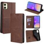 Custodia magnetica per telefono in pelle con texture mucca, For Samsung Galaxy S25 5G, For Samsung Galaxy S25+ 5G, For Samsung Galaxy S25 Ultra 5G, For Samsung Galaxy A05 4G