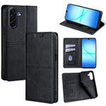 Custodia magnetica per telefono in pelle con texture mucca, For Galaxy A57 5G, For Galaxy A37 5G, For Samsung Galaxy A17 5G, For Samsung Galaxy A36 5G