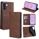 Custodia magnetica per telefono in pelle con texture mucca, For Galaxy A57 5G, For Galaxy A37 5G, For Samsung Galaxy A17 5G, For Samsung Galaxy A36 5G