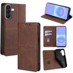 Custodia magnetica per telefono in pelle con texture mucca, For Galaxy A57 5G, For Galaxy A37 5G, For Samsung Galaxy A17 5G, For Samsung Galaxy A36 5G