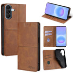 Custodia magnetica per telefono in pelle con texture mucca, For Galaxy A57 5G, For Galaxy A37 5G, For Samsung Galaxy A17 5G, For Samsung Galaxy A36 5G