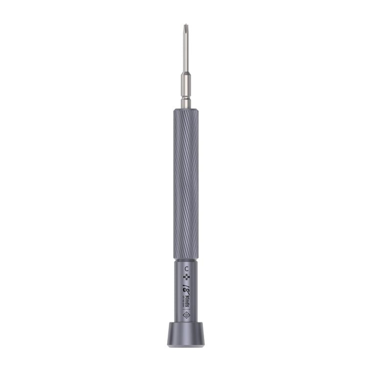 18 tipi di cacciavite magnetico di precisione super resistente, A Pentalobe, B Phillips, C External Cross, D Tri-Wing, E Allen