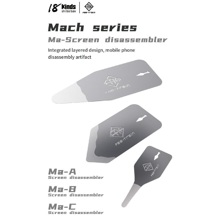 18 tipi di chip per lo smontaggio dello schermo Mach, Ma-A, Ma-B, Ma-C