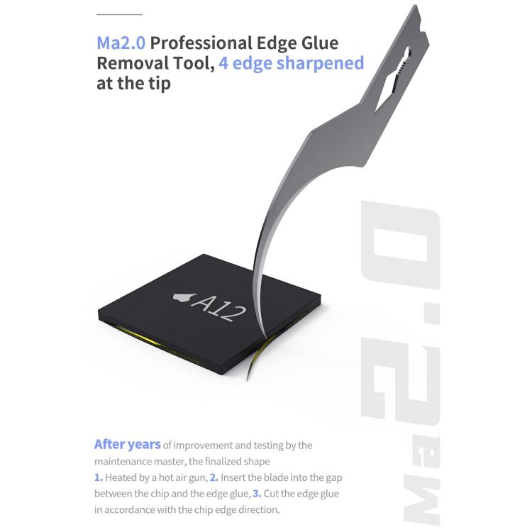 Kit di 18 tipi di lame per la rimozione della colla dai chip CPU NAND, pulizia e riparazione, 18 Kinds 2+5
