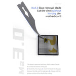 Kit di 18 tipi di lame per la rimozione della colla dai chip CPU NAND, pulizia e riparazione, 18 Kinds 2+5