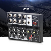 Mixer audio TEYUN Q48 8 canali con riverbero