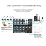 Mixer audio TEYUN Q48 8 canali con riverbero