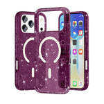 Custodia magnetica per telefono MagSafe in stile Terminator con glitter in polvere., For iPhone 18 Pro / 17 Pro, For iPhone 18 Pro Max / 17 Pro Max, For iPhone 17