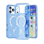 Custodia magnetica per telefono MagSafe in stile Terminator con glitter in polvere., For iPhone 18 Pro / 17 Pro, For iPhone 18 Pro Max / 17 Pro Max, For iPhone 17