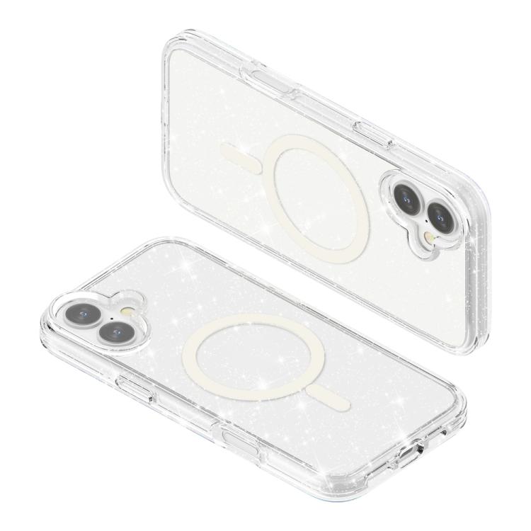 Custodia magnetica per telefono MagSafe in stile Terminator con glitter in polvere., For iPhone Air