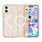Custodia magnetica per telefono MagSafe in stile Terminator con glitter in polvere., For iPhone Air