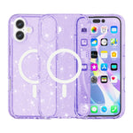 Custodia magnetica per telefono MagSafe in stile Terminator con glitter in polvere., For iPhone Air