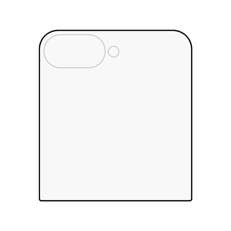 Pellicola protettiva per schermo posteriore HD a copertura totale, For Samsung Galaxy Z Flip7 5G