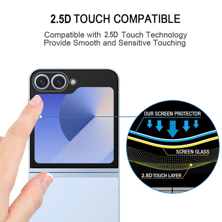Pellicola protettiva per schermo posteriore HD a copertura totale, For Samsung Galaxy Z Flip7 5G