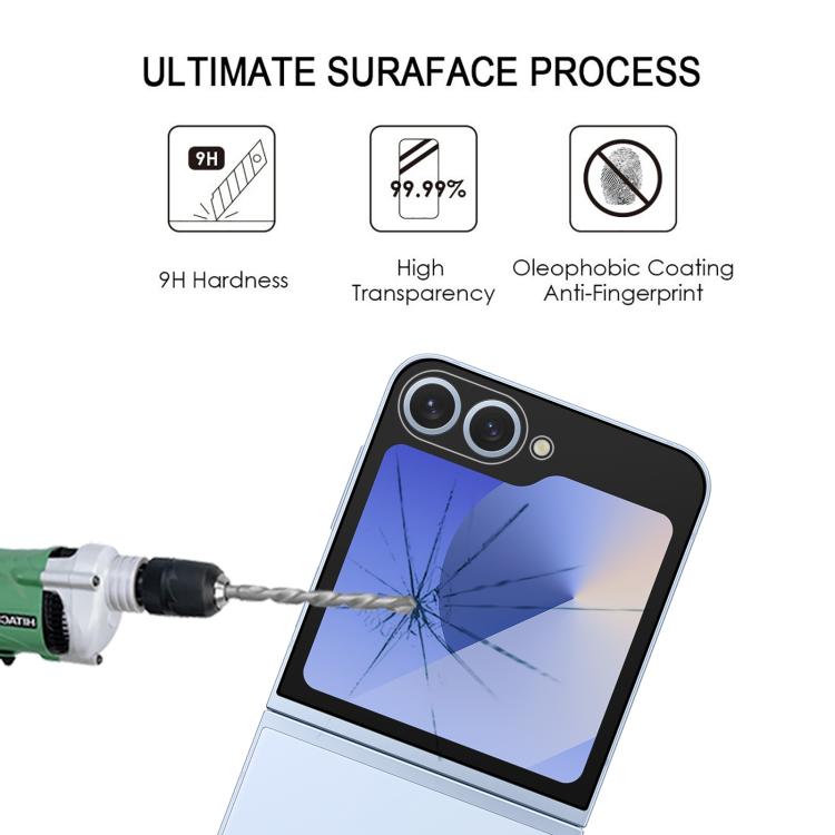 Pellicola protettiva per schermo posteriore HD a copertura totale, For Samsung Galaxy Z Flip7 5G
