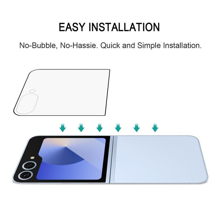 Pellicola protettiva per schermo posteriore HD a copertura totale, For Samsung Galaxy Z Flip7 5G