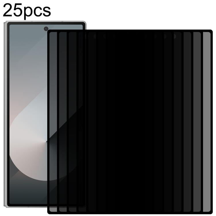 25 pezzi Pellicola protettiva in vetro temperato Silk Full Cover con angolo di visione di 28 gradi per la privacy., For Galaxy Z Fold8 5G, For Galaxy Z Fold8 Ultra 5G, For Samsung Galaxy Z Fold7 5G
