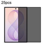 25 pezzi Pellicola in vetro temperato con copertura completa a 360 gradi effetto seta per la privacy, For Galaxy Z Fold8 5G, For Galaxy Z Fold8 Ultra 5G, For Samsung Galaxy Z Fold7 5G