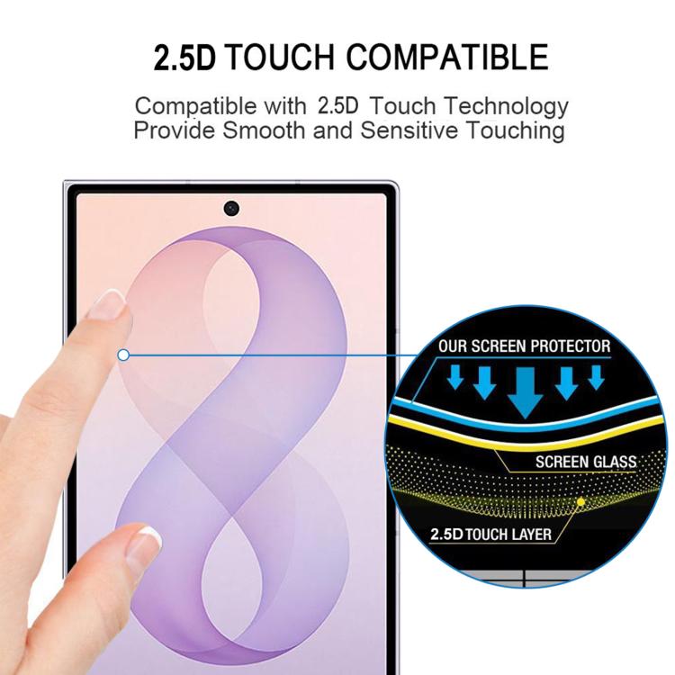 25 pellicole protettive in vetro temperato HD a copertura totale effetto seta, For Galaxy Z Fold8 5G, For Galaxy Z Fold8 Ultra 5G, For Samsung Galaxy Z Fold7 5G