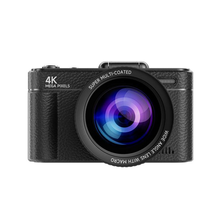 Fotocamera digitale retrò V5 da 64 MP con registrazione 4K e schermo orientabile a 180°., Large Lens, Small Lens