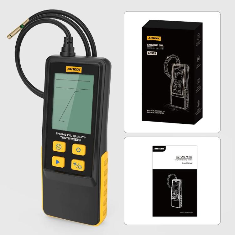 AUTOOL AS503 Analizzatore di qualità dell'olio motore per auto con display retroilluminato da 2,8 pollici, AS503