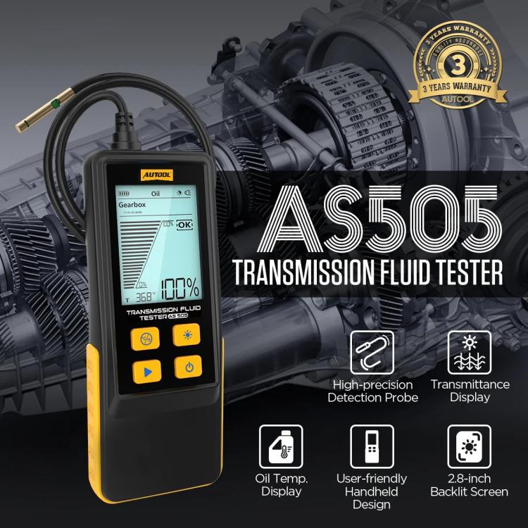 AUTOOL AS505 Rilevatore di test dell'olio del cambio per auto, strumento diagnostico per la qualità del fluido di trasmissione, AS505