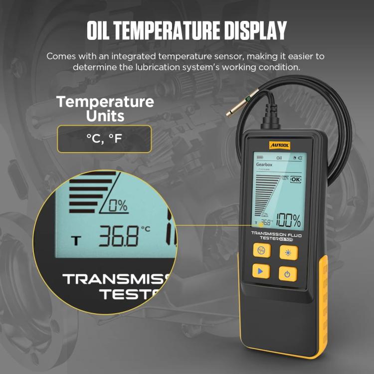 AUTOOL AS505 Rilevatore di test dell'olio del cambio per auto, strumento diagnostico per la qualità del fluido di trasmissione, AS505