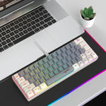 Tastiera cablata HXSJ V400 RGB 63 tasti USB-C