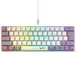 Tastiera cablata HXSJ V400 RGB 63 tasti USB-C
