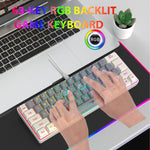 Tastiera cablata HXSJ V400 RGB 63 tasti USB-C