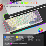 Tastiera cablata HXSJ V400 RGB 63 tasti USB-C