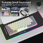 Tastiera cablata HXSJ V400 RGB 63 tasti USB-C