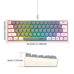 Tastiera cablata HXSJ V400 RGB 63 tasti USB-C