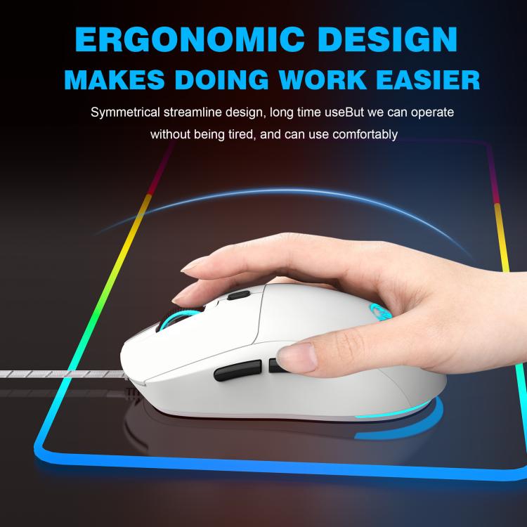 HXSJ X200 3600DPI Colorful Luminous Wired Mouse, Cable Length: 1.5m, X200 Black, X200 White