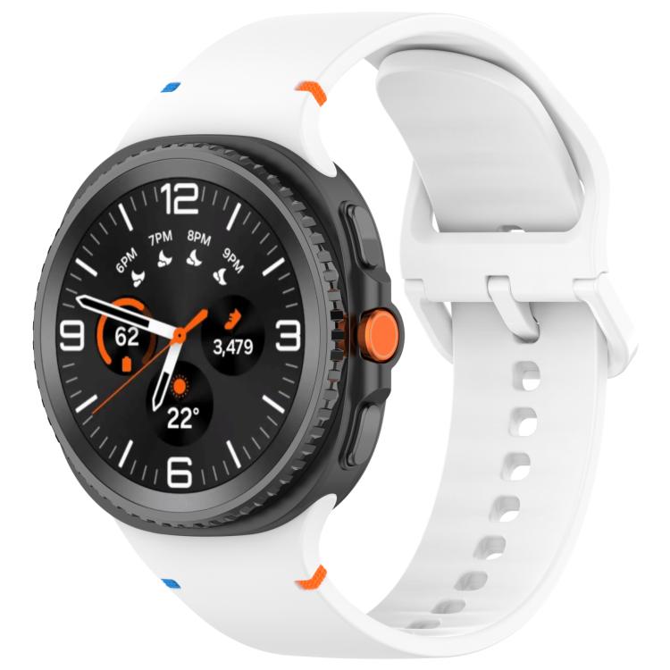 Cinturino in silicone a tinta unita con cuciture xDfind per Samsung Galaxy Watch8 Classic 46mm / Watch8 44mm / 40mm, 20mm