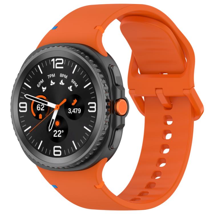 Cinturino in silicone a tinta unita con cuciture xDfind per Samsung Galaxy Watch8 Classic 46mm / Watch8 44mm / 40mm, 20mm
