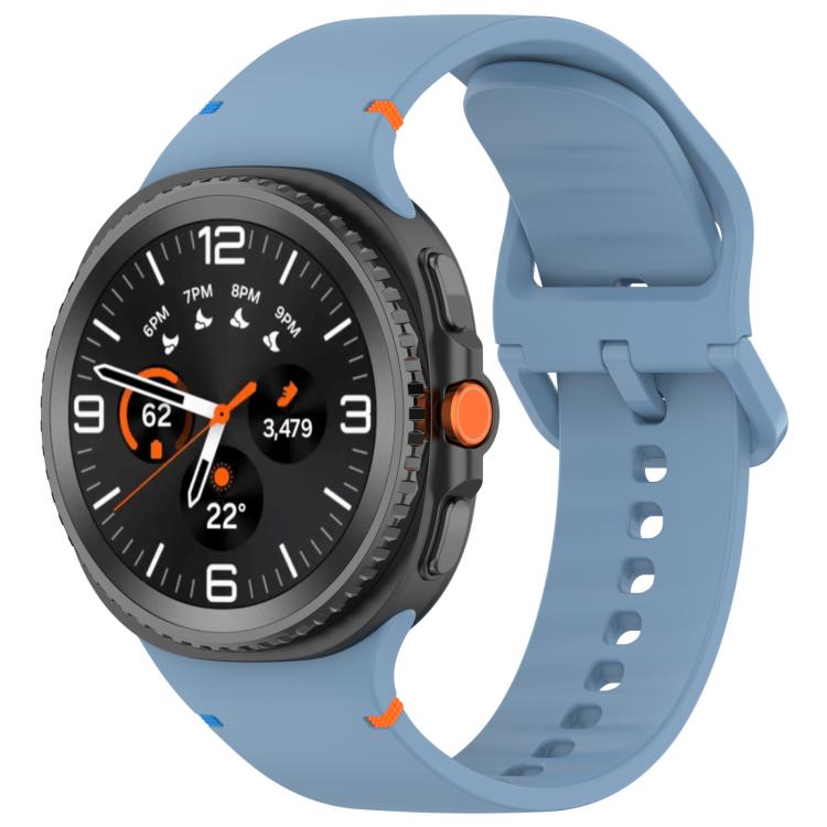 Cinturino in silicone a tinta unita con cuciture xDfind per Samsung Galaxy Watch8 Classic 46mm / Watch8 44mm / 40mm, 20mm