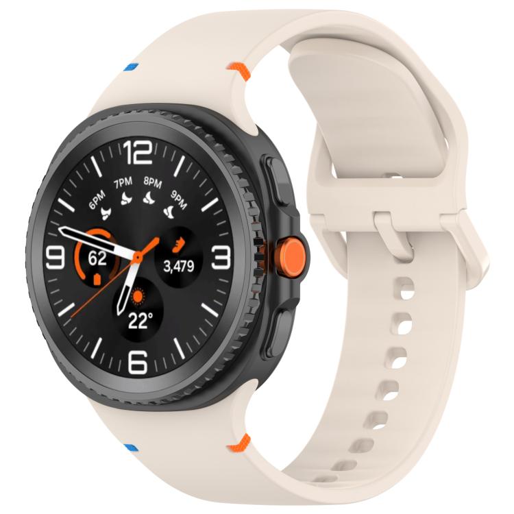 Cinturino in silicone a tinta unita con cuciture xDfind per Samsung Galaxy Watch8 Classic 46mm / Watch8 44mm / 40mm, 20mm