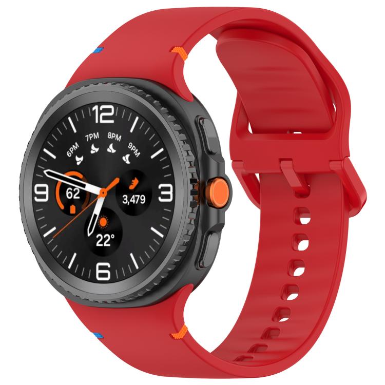 Cinturino in silicone a tinta unita con cuciture xDfind per Samsung Galaxy Watch8 Classic 46mm / Watch8 44mm / 40mm, 20mm