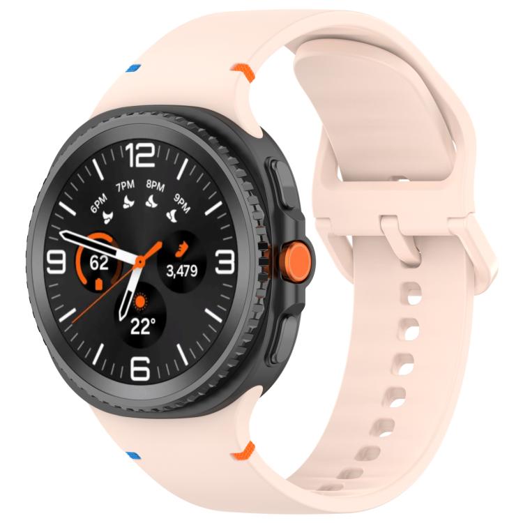 Cinturino in silicone a tinta unita con cuciture xDfind per Samsung Galaxy Watch8 Classic 46mm / Watch8 44mm / 40mm, 22mm