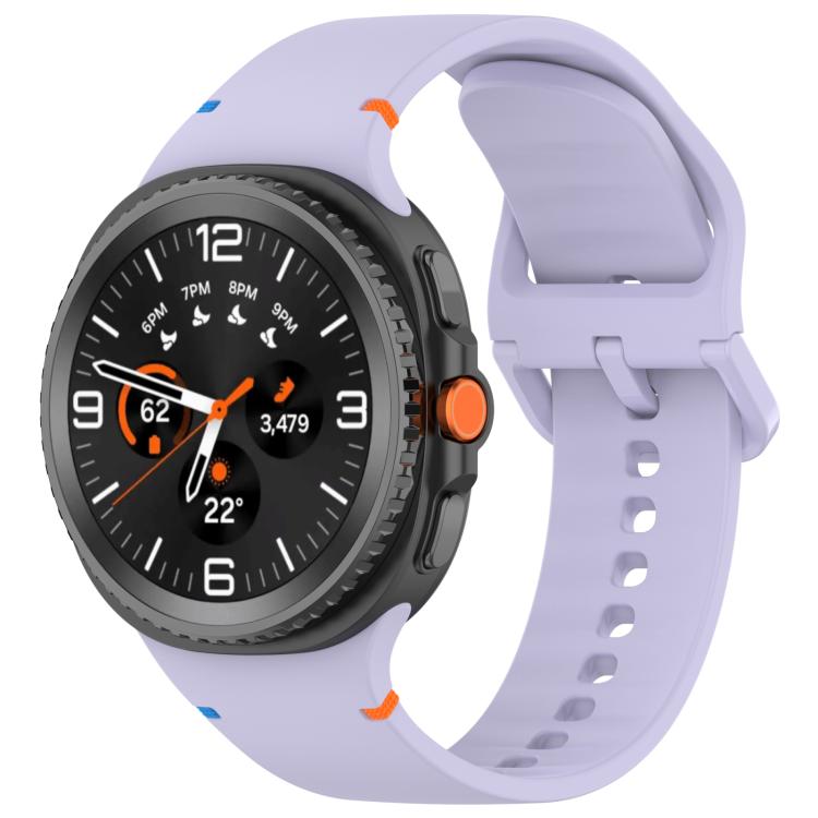 Cinturino in silicone a tinta unita con cuciture xDfind per Samsung Galaxy Watch8 Classic 46mm / Watch8 44mm / 40mm, 22mm