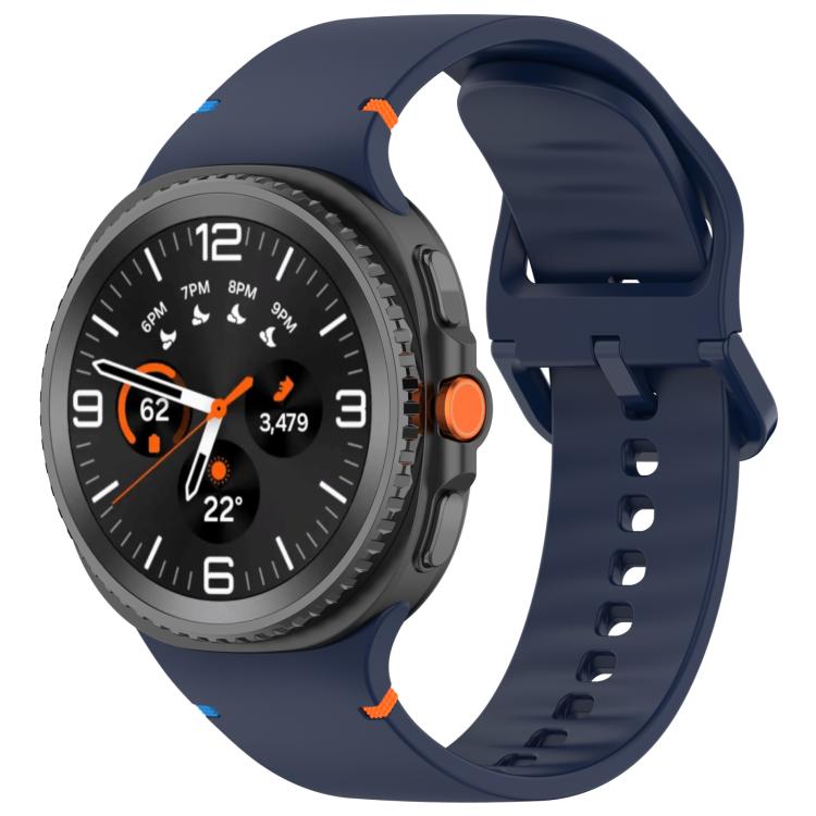 Cinturino in silicone a tinta unita con cuciture xDfind per Samsung Galaxy Watch8 Classic 46mm / Watch8 44mm / 40mm, 22mm