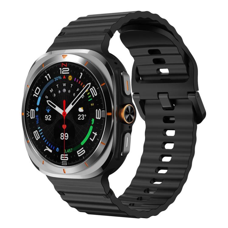Cinturino in silicone con cuciture a grana ondulata xDfind per Samsung Galaxy Watch8 Classic 46mm / Watch8 44mm / 40mm, S, L